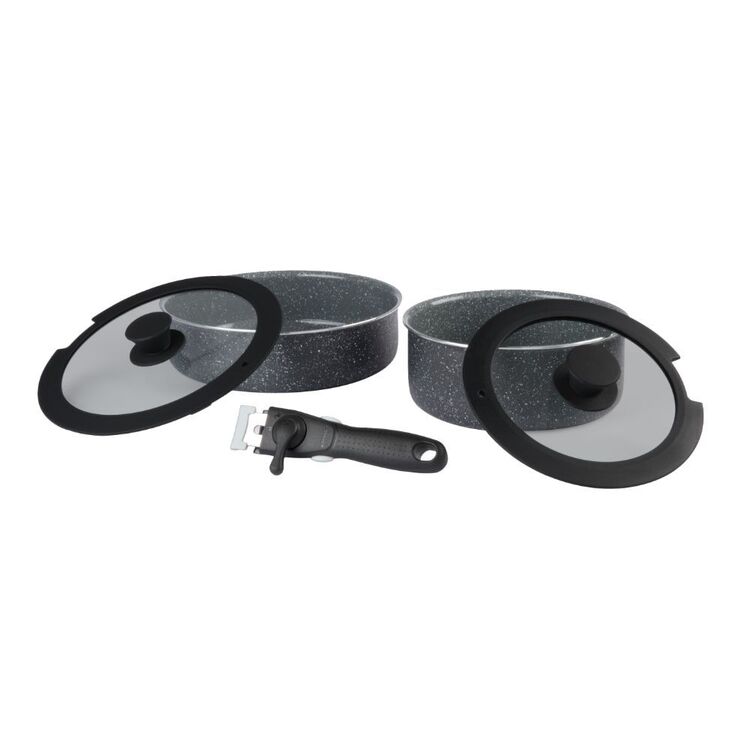 Spinifex Non-Stick Saucepan Set Black