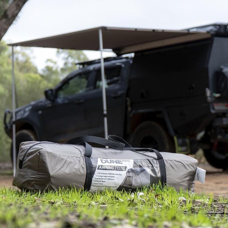 Dune 4WD 2m Awning Tent Khaki & Black 2 m