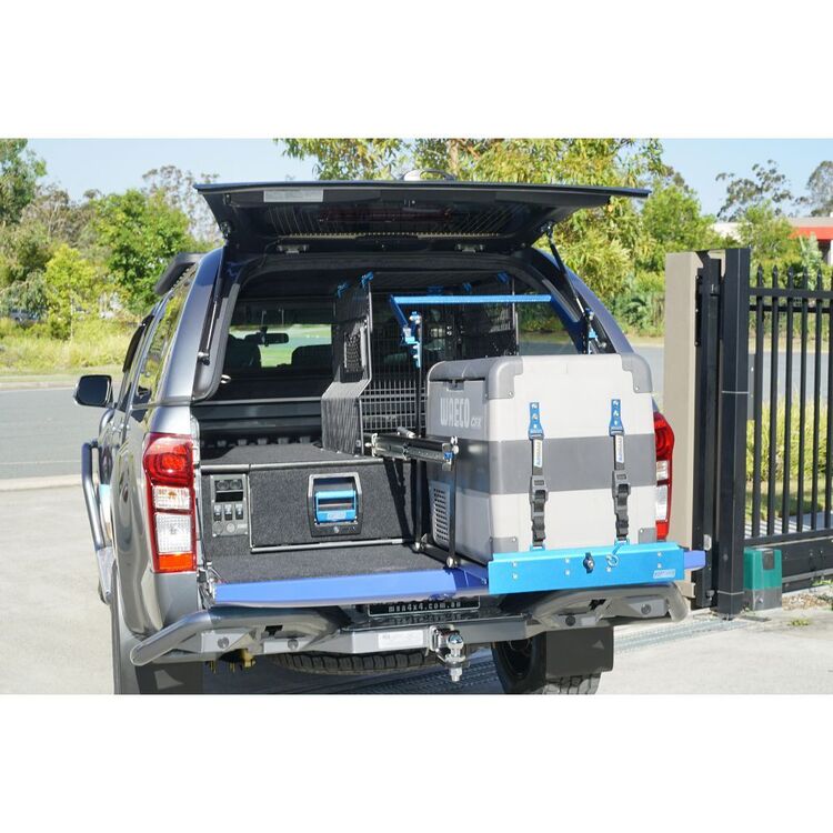 MSA 4X4 Fridge Drop Slide DS60 Black & Blue DS60