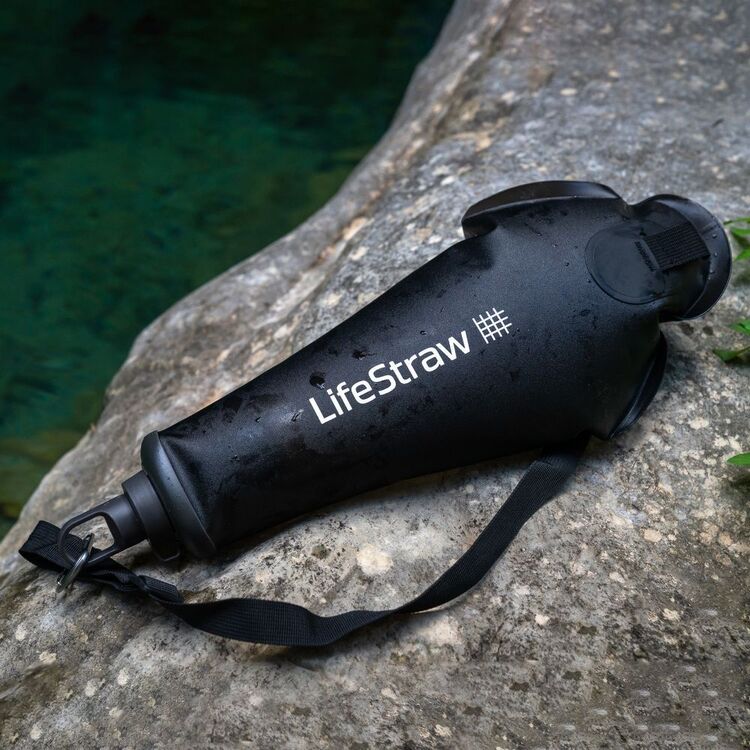 LifeStraw Peak Squeeze Bottle 1L Dark Grey 1 L