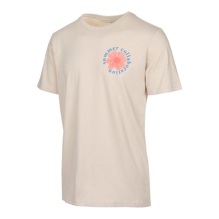 Cape Men's Floral Tee Stone