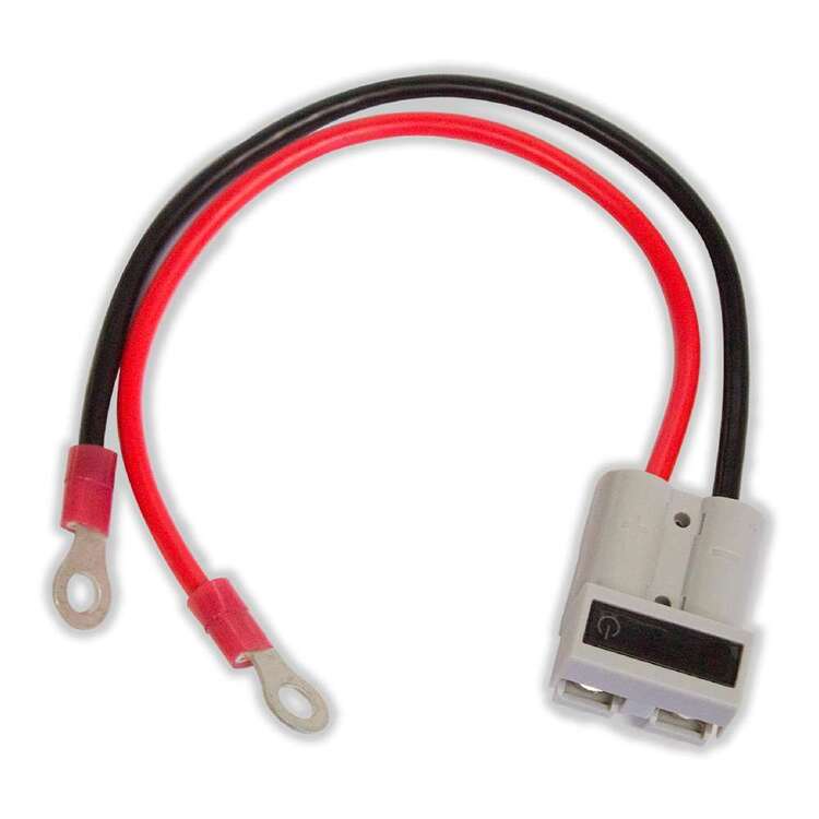KT Cables 50A Voltmeter Heavy Duty Connector to 8mm Ring Terminal Grey