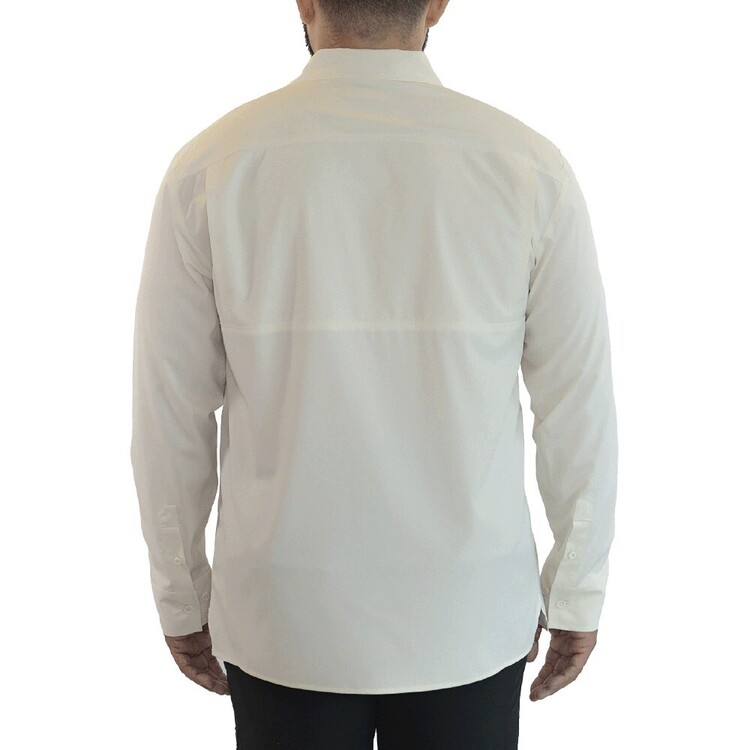 Gillz Everyman Woven Long Sleeve Performance Vented Fishing Shirt Turtle Dove