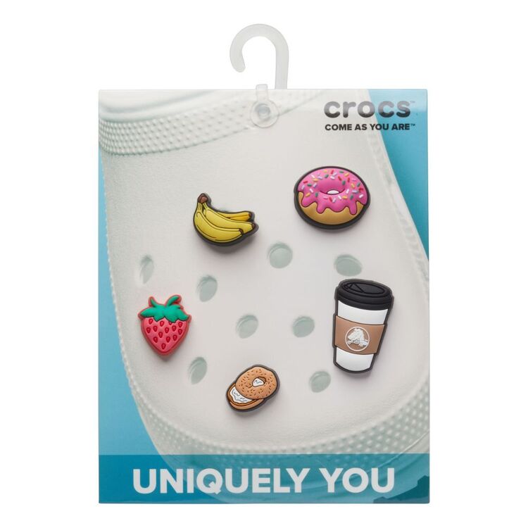 Crocs Breakfast Jibbitz 5 Pack Multicoloured