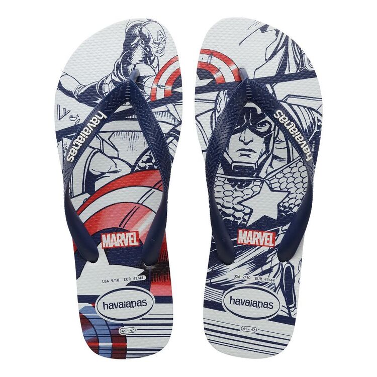 Havaianas Kids' Marvel Top Thongs Navy, & Navy Black