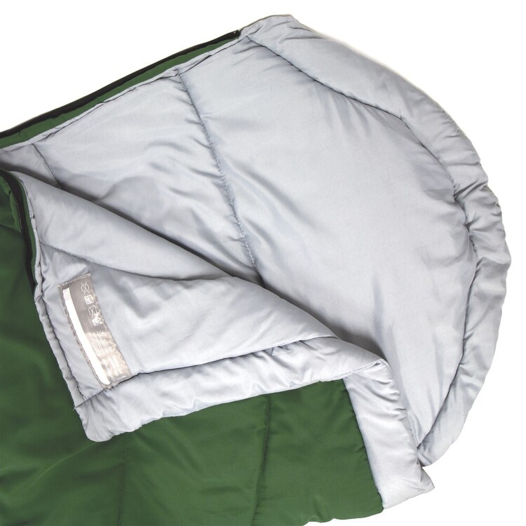 Oztrail Junior Kingsford 0° Sleeping Bag Green Green