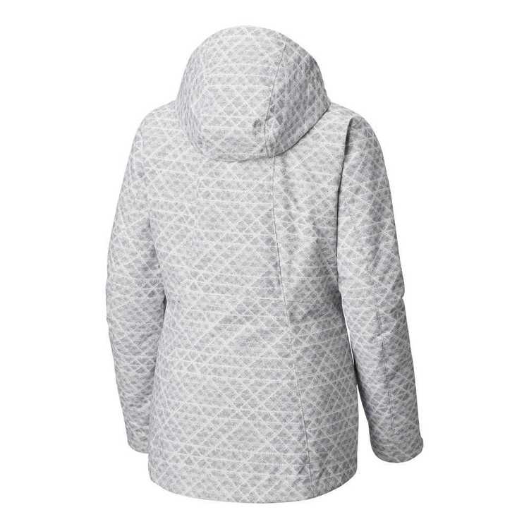 Columbia Women's Whirlibird III Inter Snow Jacket White Diamond Print