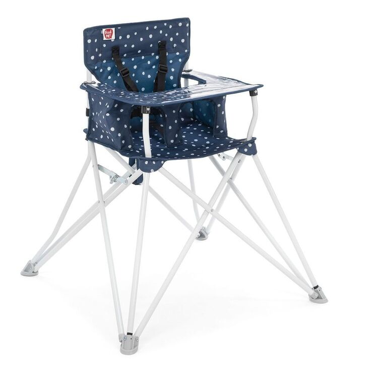 Spinifex Joey High Chair Navy & White Dots