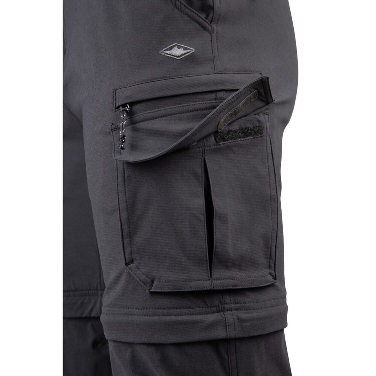 Mountain Designs Men's Larapinta Convertible Pant Black Black