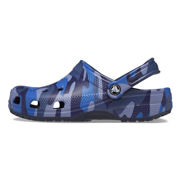 Crocs Unisex Classic Camo Clogs Navy Camo