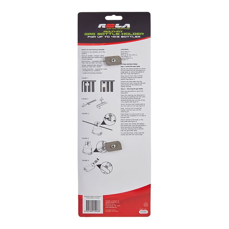 Rola Gas Bottle Holder Black