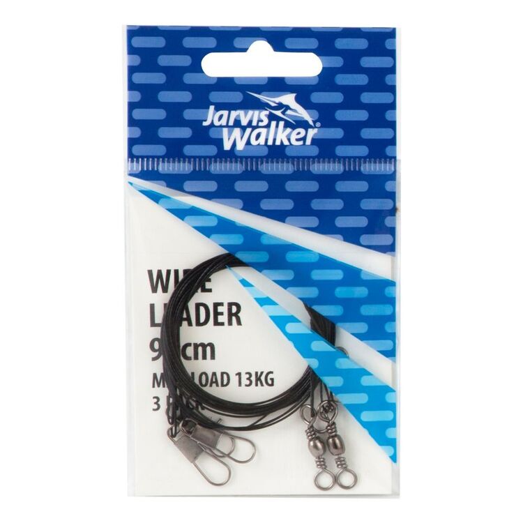 Jarvis Walker 90 cm Leader Black Wire Black 13 kg