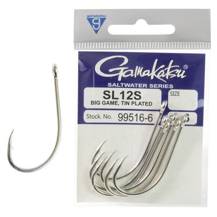 Gamakatsu SL12S Big Game Hook Pack Grey