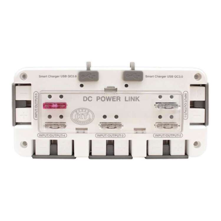 KT Cables DC Power Link 5 Way Connector White