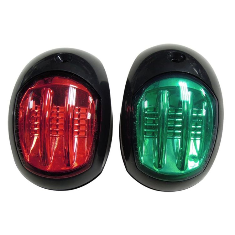 Waterline LED Port And Starboard Navigation Lights Black