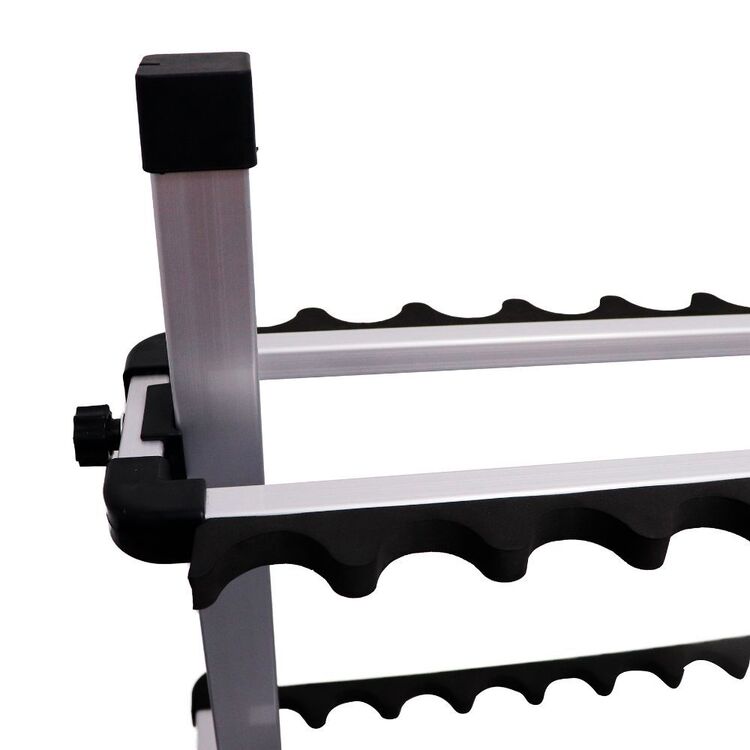 Atomic 30 Slot Aluminium Rod Rack Aluminium