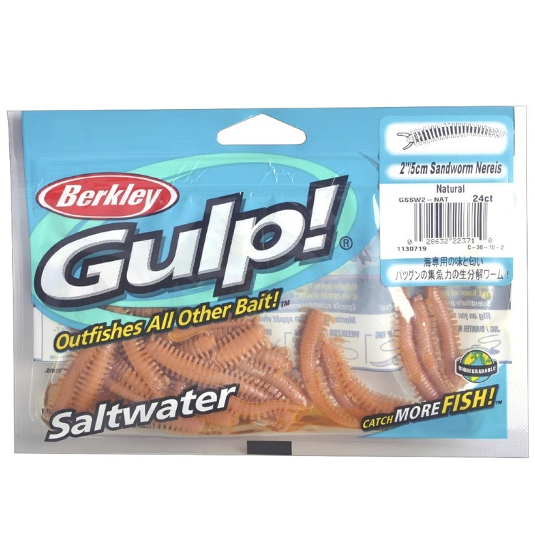Berkley Gulp! Sandworm 2 Inch Lure Natural