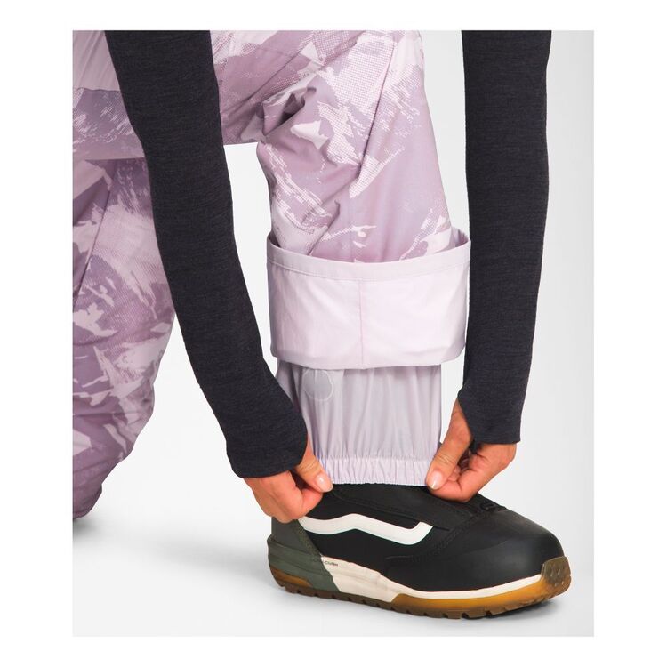 The North Face Women's Freedom Bib Lav Fog Tonal Mountainscape Print