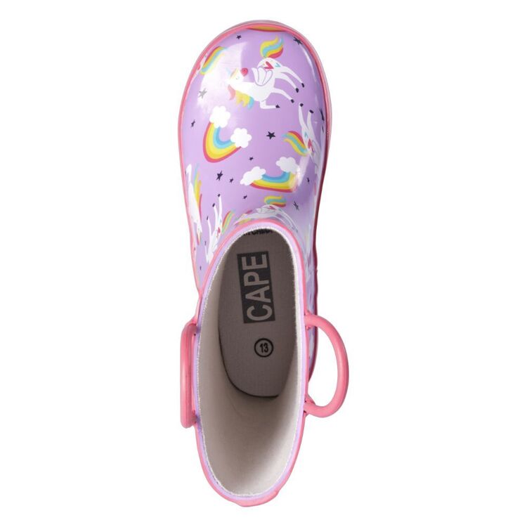 Cape Kids Unicorn Puddle Gumboots Multicoloured