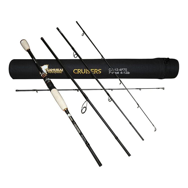 Samurai Cruisers 5FT9IN 16-25LB 3 Piece Baitcaster Fast Rod Black 5Ft9In/16-25Lb