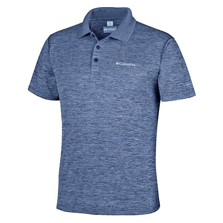 Columbia Men's Zero Rules Short Sleeve Polo Shirt Carbon Heather