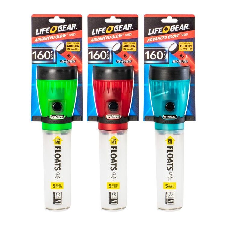Life + Gear 160 Lumen 3AA Floating Glow Torch Multicoloured 160 Lumens