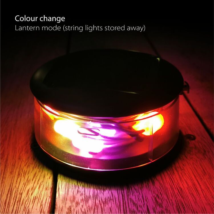 Dorcy 100 Lumens Solar Rechargeable String Lights Multicoloured 40 Lumens