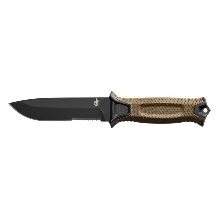 Gerber Strongarm Coyote Seratted Fixed Blade Knife Coyote