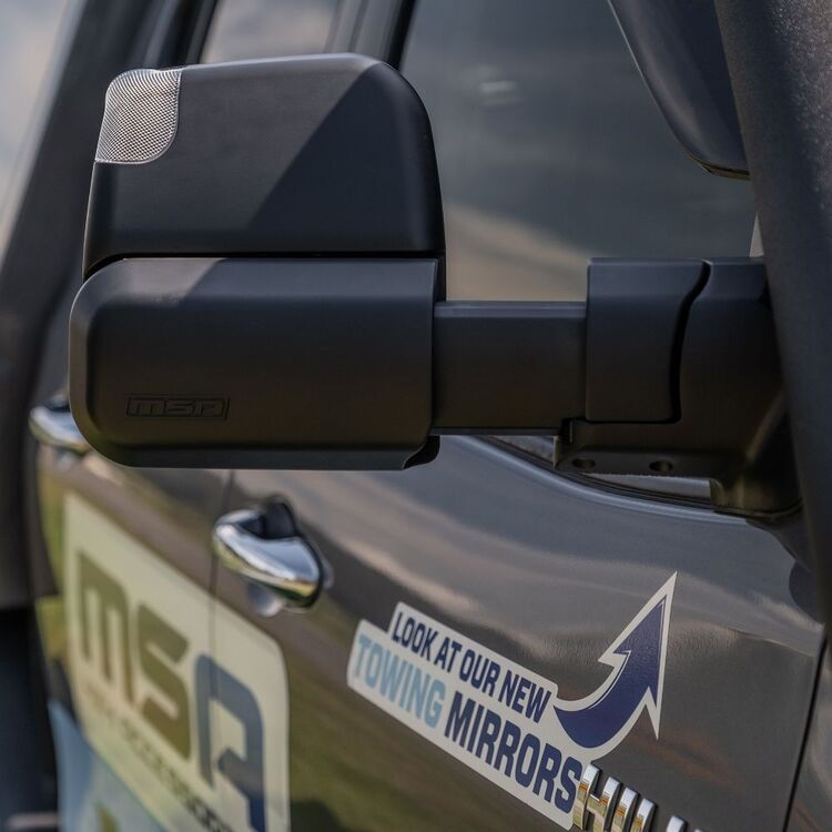 MSA 4X4 Towing Mirror Toyota Hilux 2015 - Current Black