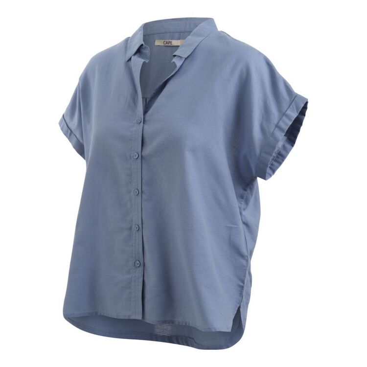Cape Women's Elowen Short Sleeve Shirt Cornflower