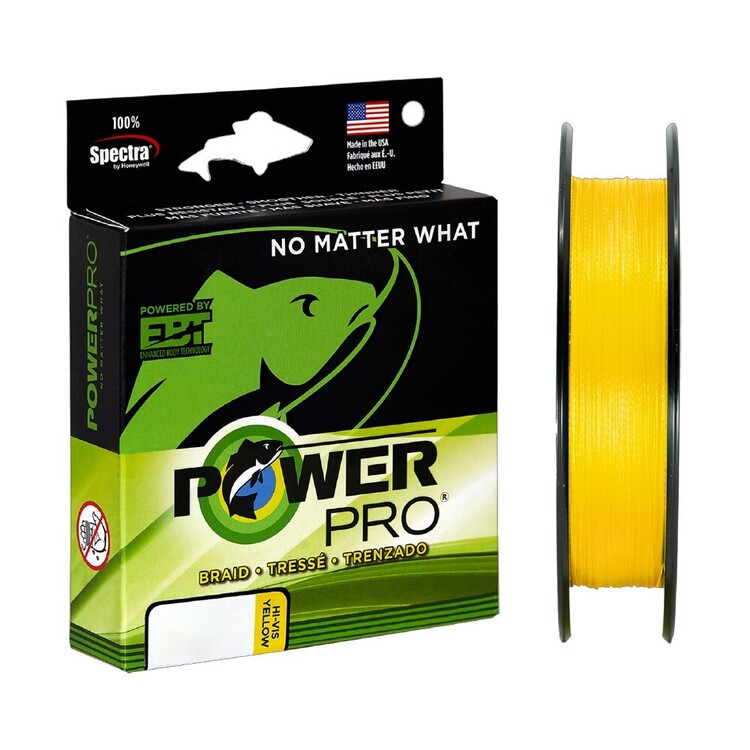 Power Pro Braid Line 300 Yard Spool Yellow