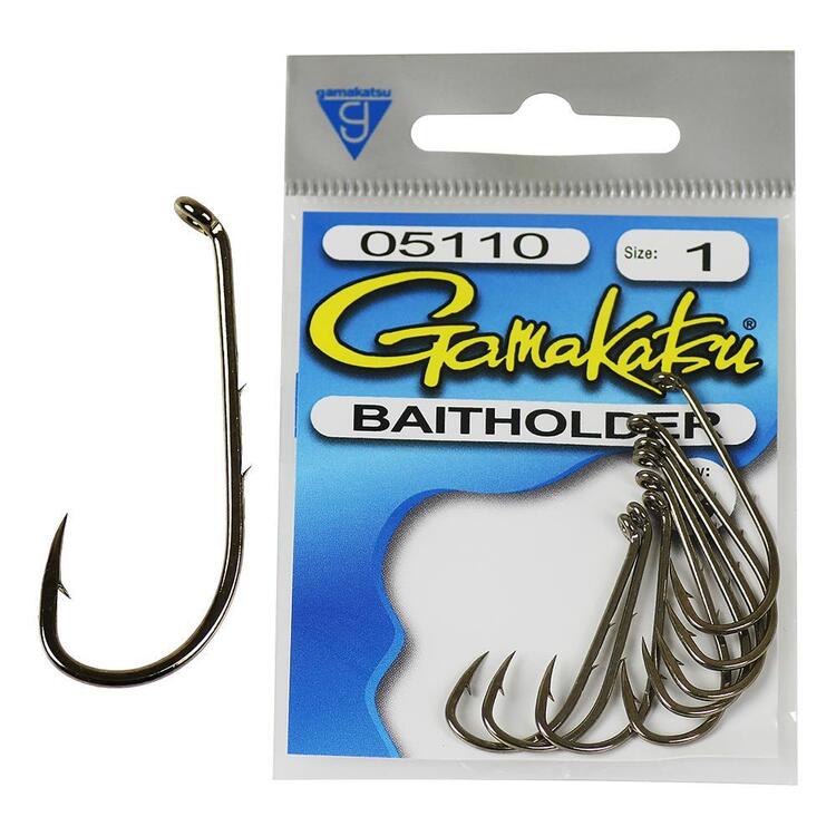 Gamakatsu Baitholder Hook 6 Pack Black