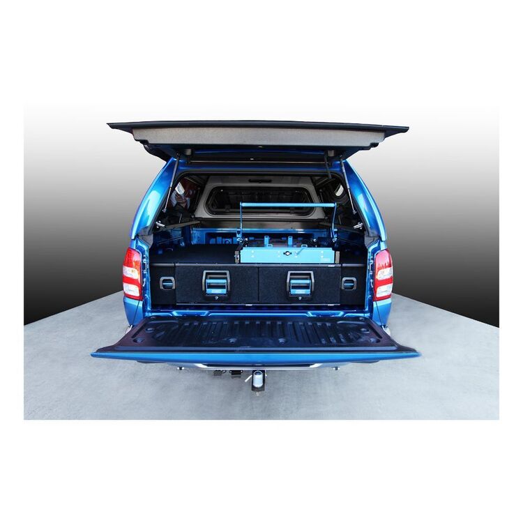 MSA 4X4 Twin Drawer To Suit Mazda BT50 Black & Blue BT50