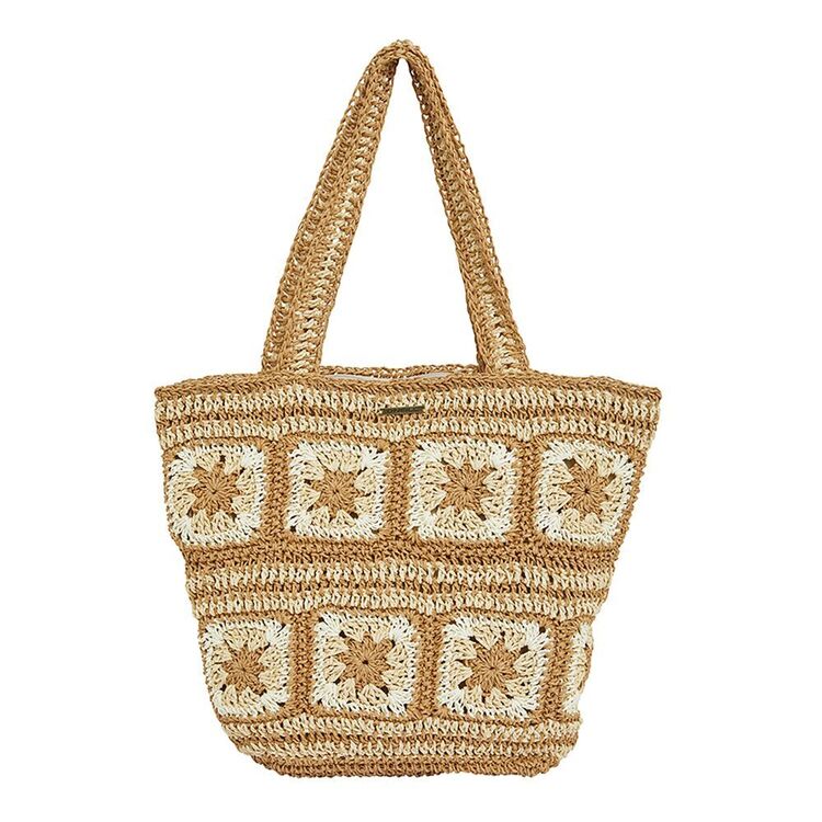 O'Neill Women's May Crochet Beach Bag Natural One Size