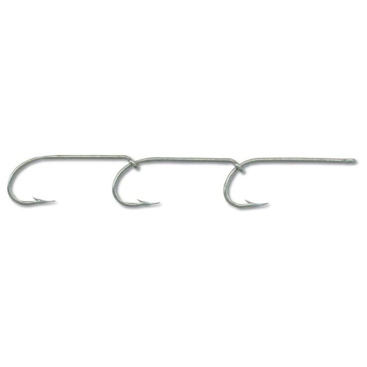Mustad Pre-Rigged Ganged Hook 4 Hook 3 Sets Pack 4/0