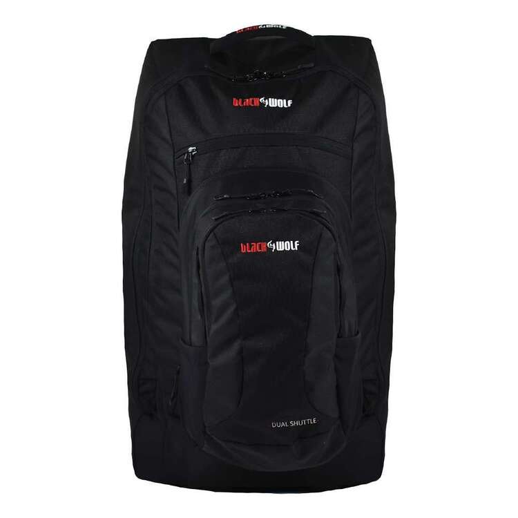 BlackWolf Dual Shuttle 80L Rolling Duffle Bag Jet Black 80 L