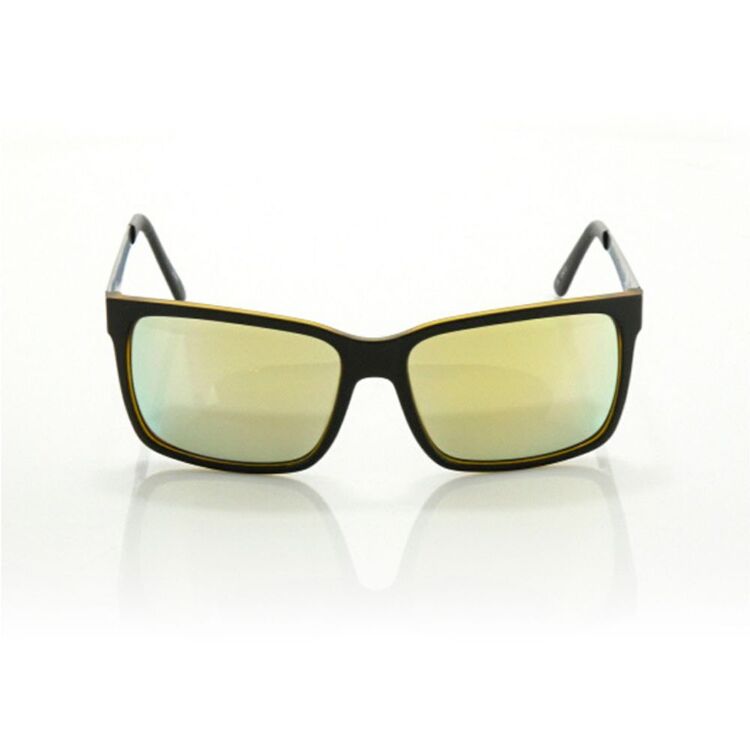 Carve The Island Sunglasses Matt Black & Yellow Iridium One Size Fits Most