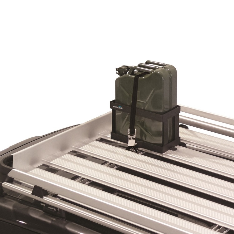 Prorack Alloy Tray Fuel Container Holder Black