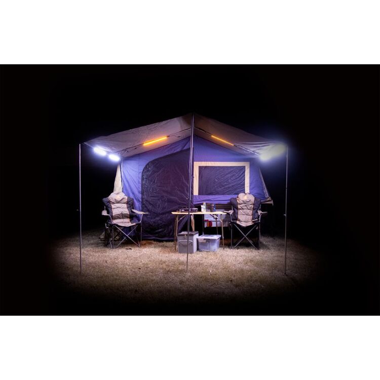 Dune 4WD 12V 6 Bar Camping Light Kit Black