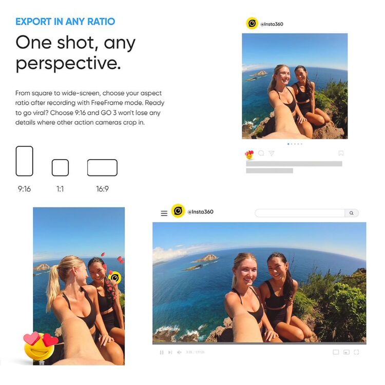 Insta360 GO 3 Action Camera 64GB White 64GB