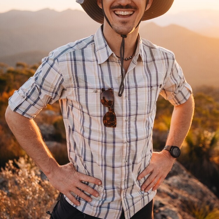 Mountain Designs Men's Jamison Long Sleeve Shirt Sand