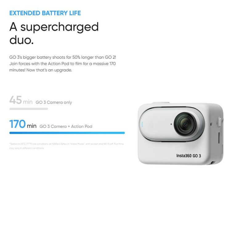 Insta360 GO 3 Action Camera 64GB White 64GB