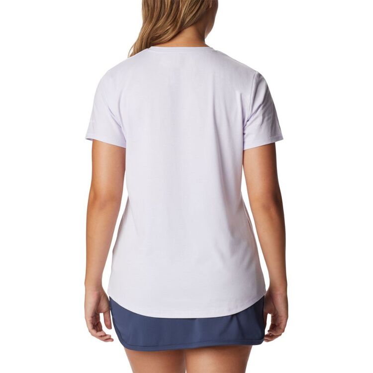 Columbia Women's Sun Trek Tee Purple Tint Heather