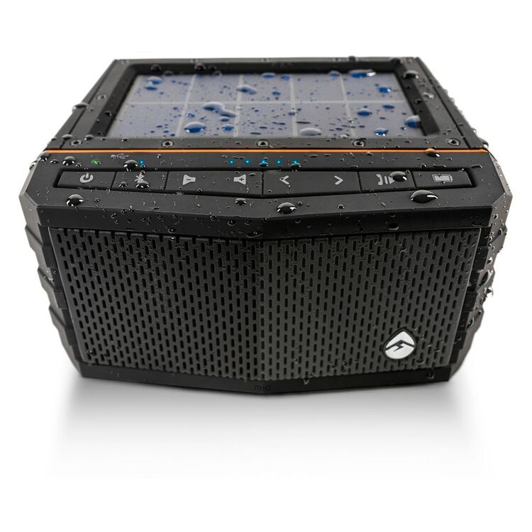 ECOXGEAR Sol Jam Solar Charging Portable Speaker Black