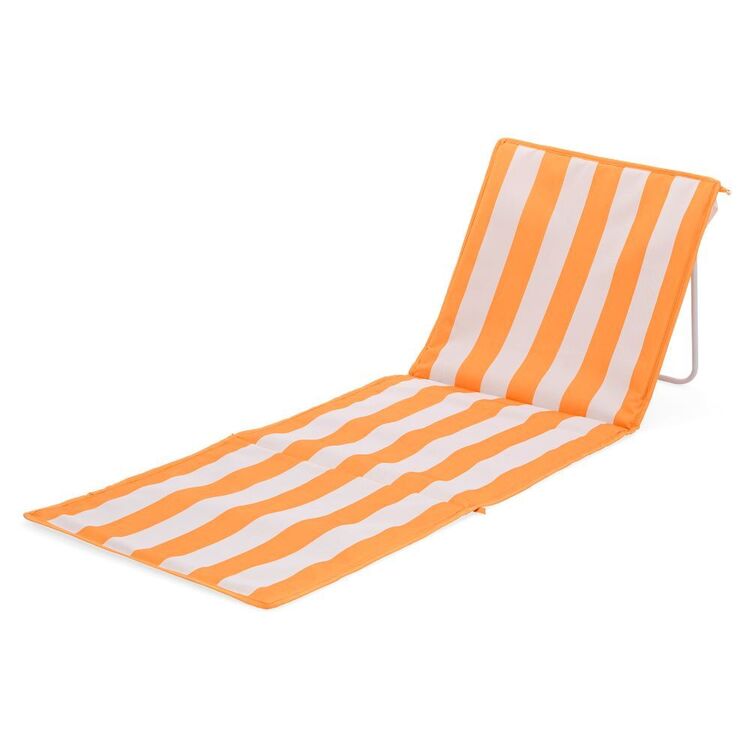 Life! Paradise Lounger Yellow Stripe