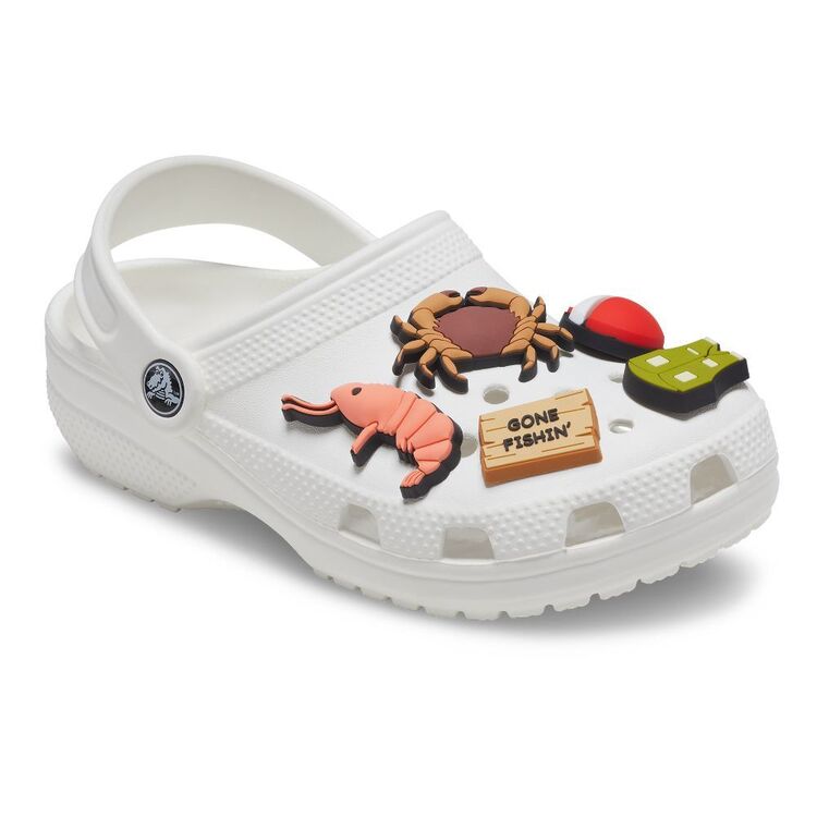 Crocs Anaconda Fishing Jibbitz 5 Pack Multicoloured
