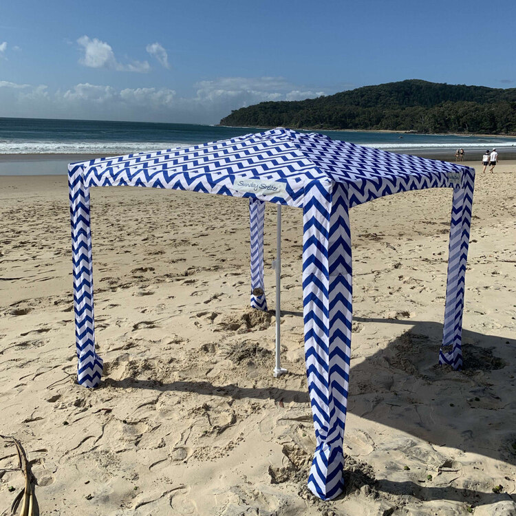Sunday Shelter Blue & White Medium