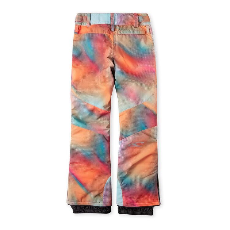 O'Neill Youth Girl's Charm AOP Snow Pants Dark Blue Fade Halftone