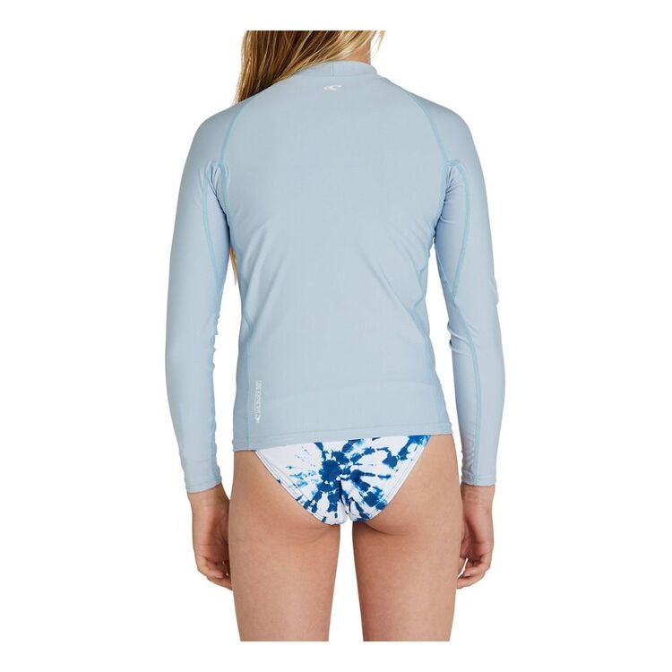 O'Neill Girls' Basic UV Long Sleeve Rash Vest Seaglass