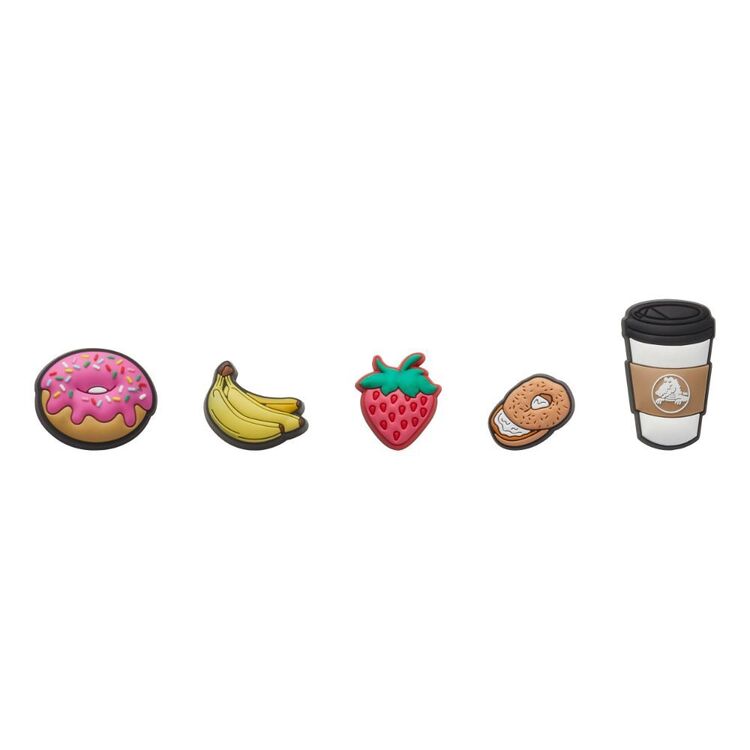 Crocs Breakfast Jibbitz 5 Pack Multicoloured